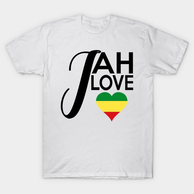 Jah Love Rasta Reggae Rastafari T-Shirt by Merchweaver